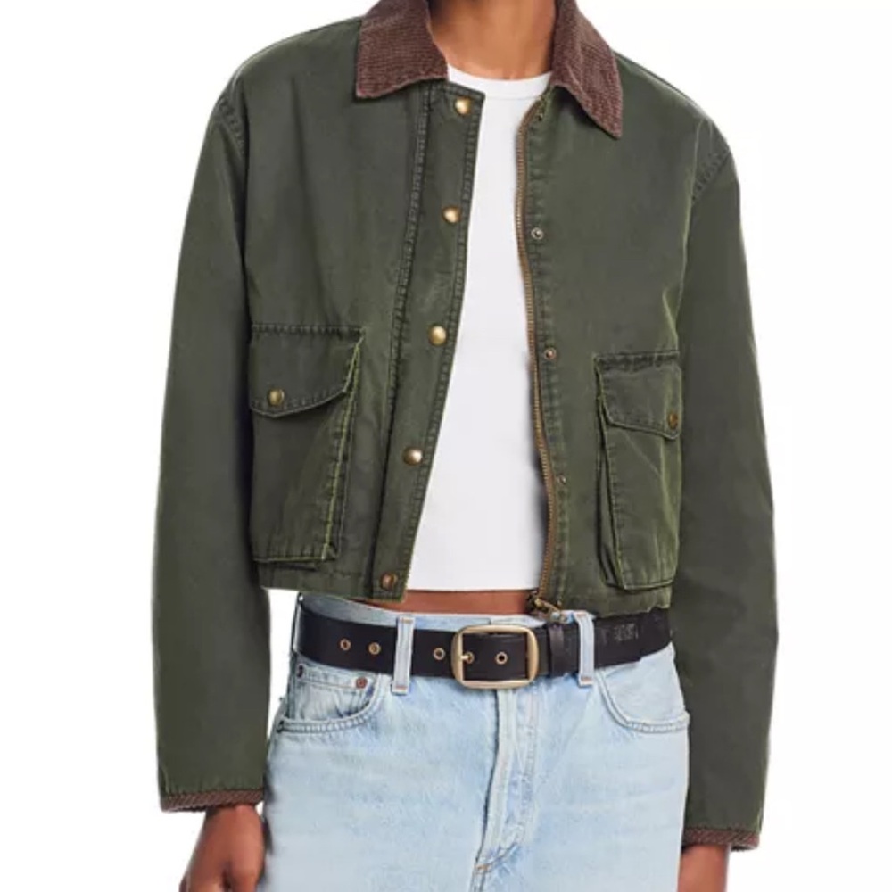 Blank NYC Olive Bomber Jacket